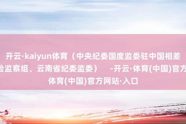 开云·kaiyun体育（中央纪委国度监委驻中国相差口银行纪检监察组、云南省纪委监委）    -开云·体育(中国)官方网站·入口